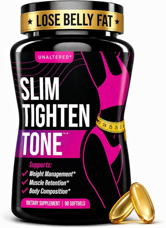 UNALTERED Belly Fat Burner for Women - Slim Waist, Lose Stomach Fat, Reduce Bloating - Natural Weight Loss Pills, Appetite Suppressant, & Metabolism Booster - 90 Capsules