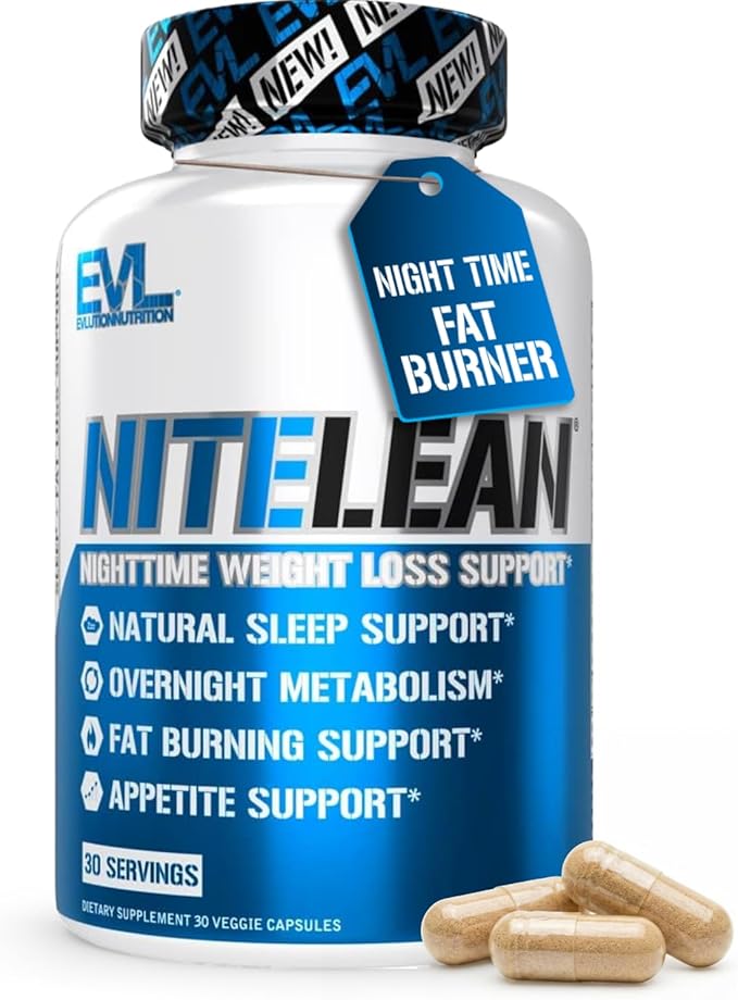 Night Time Fat Burner for Weight Loss Support - Belly Fat Burner for Men & Women with Green Tea and White Kidney Bean Extract - Nighttime Metabolism Booster & Sleep Optimizer to Help Stubborn Fat Loss