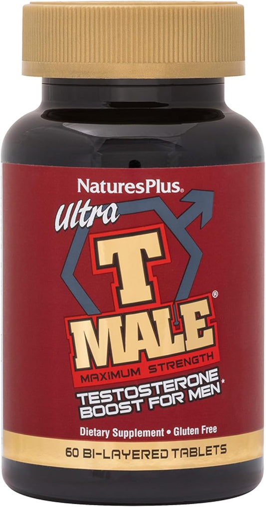 Nature's Plus Ultra T-Male E/R Bi-Layer Tablets, 60 Count