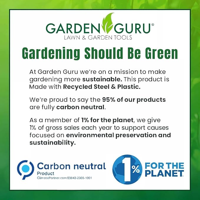 Garden Guru Garden Tool Blade Sharpener - 5" Handheld & Multi-Purpose Solid Carbide Sharpener w Protective Cover, Ergonomic Non-Slip Handle for Pruners Loppers Shears Knives Scissors Axe - 2 Pack