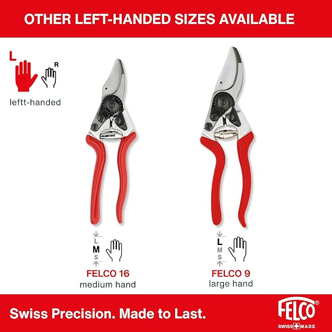 Felco F31 Pruning Shears – 8.3" Garden Clippers with Anvil Blade for Dry & Hard Wood | Hand Pruner for Gardening | Garden Tool Cutter with Aluminum Handle, Alloy Steel Blade, High-Torque Cutting Power